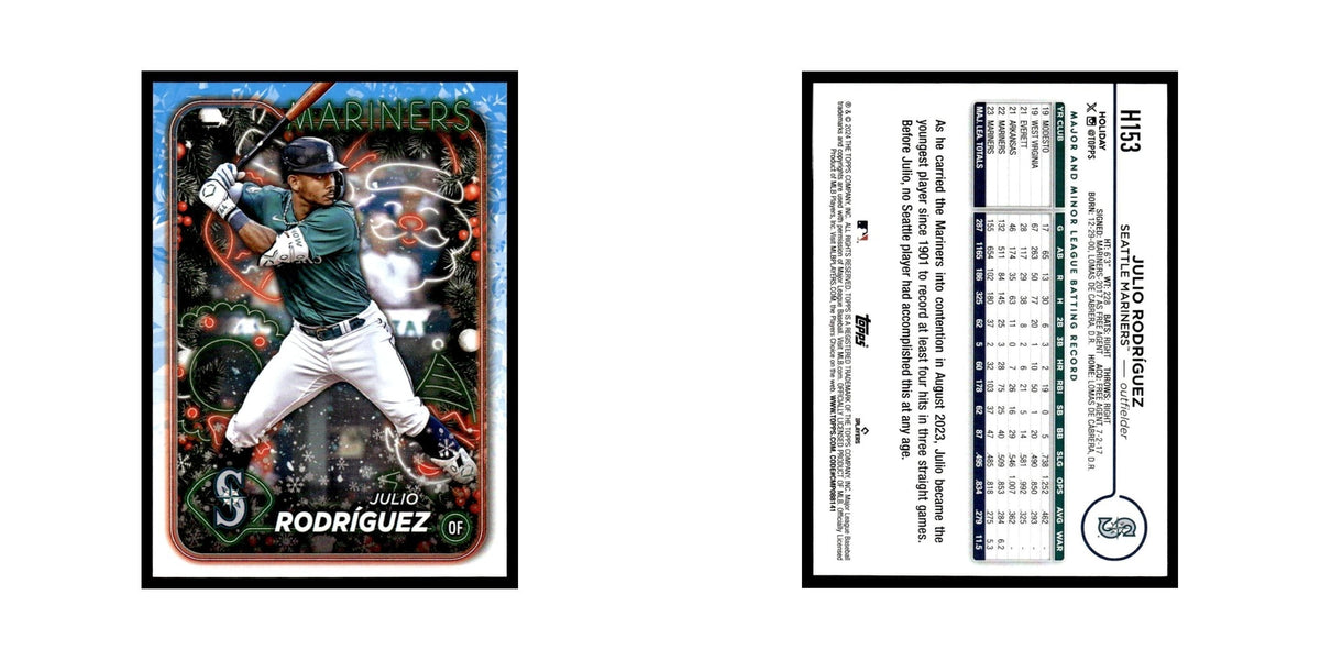 Julio Rodríguez 2024 Topps Holiday #H153 Seattle Mariners Baseball Card NM