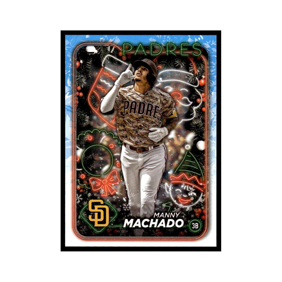 Manny Machado 2024 Topps Holiday #H98 San Diego Padres Baseball Card NM