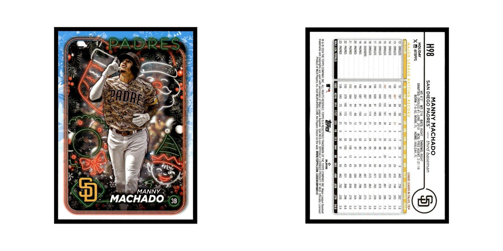 Manny Machado 2024 Topps Holiday #H98 San Diego Padres Baseball Card NM