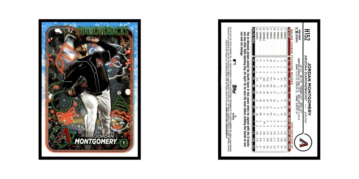 Jordan Montgomery 2024 Topps Holiday #H152 Arizona Diamondbacks Baseball Card NM