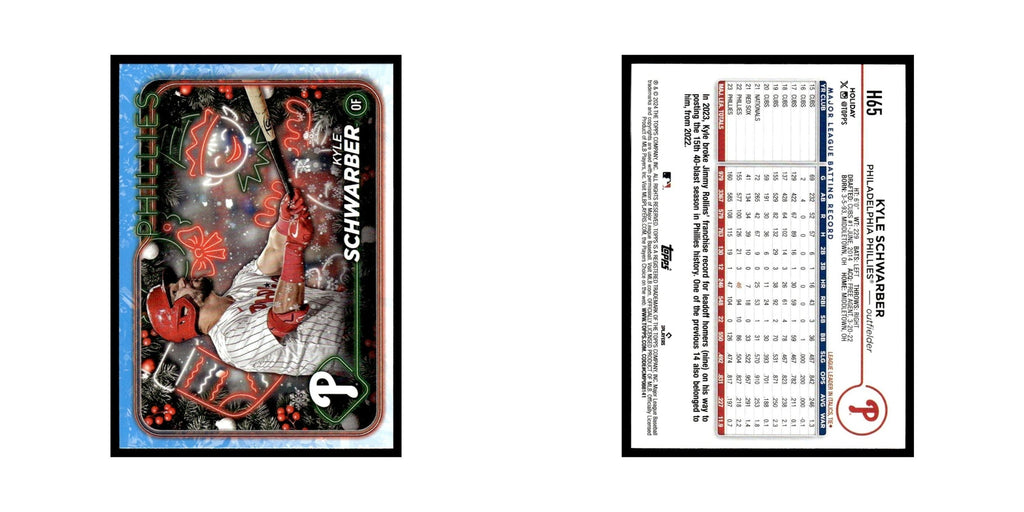 Kyle Schwarber 2024 Topps Holiday #H65 Philadelphia Phillies Baseball Card NM
