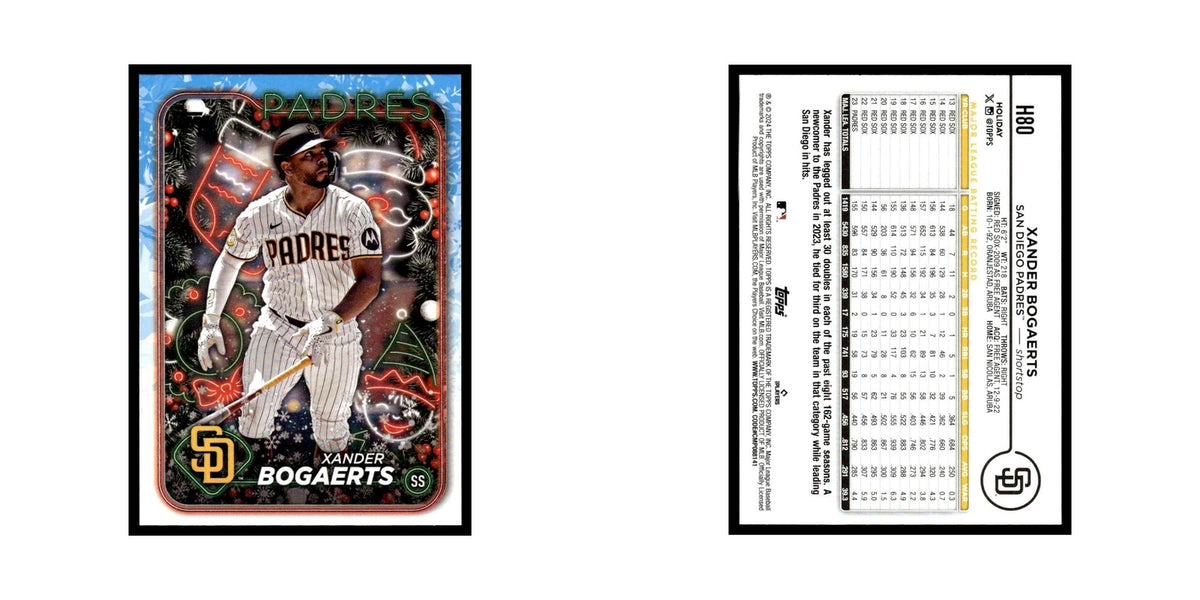 Xander Bogaerts 2024 Topps Holiday #H80 San Diego Padres Baseball Card NM