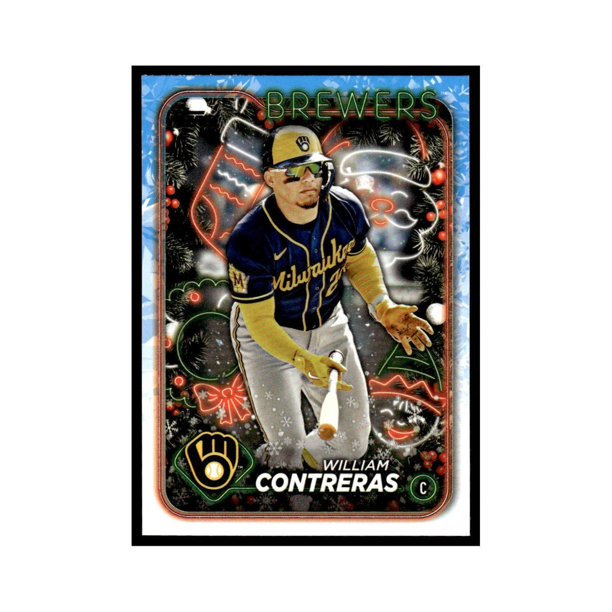 William Contreras 2024 Topps Holiday #H22 Milwaukee Brewers Baseball Card NM