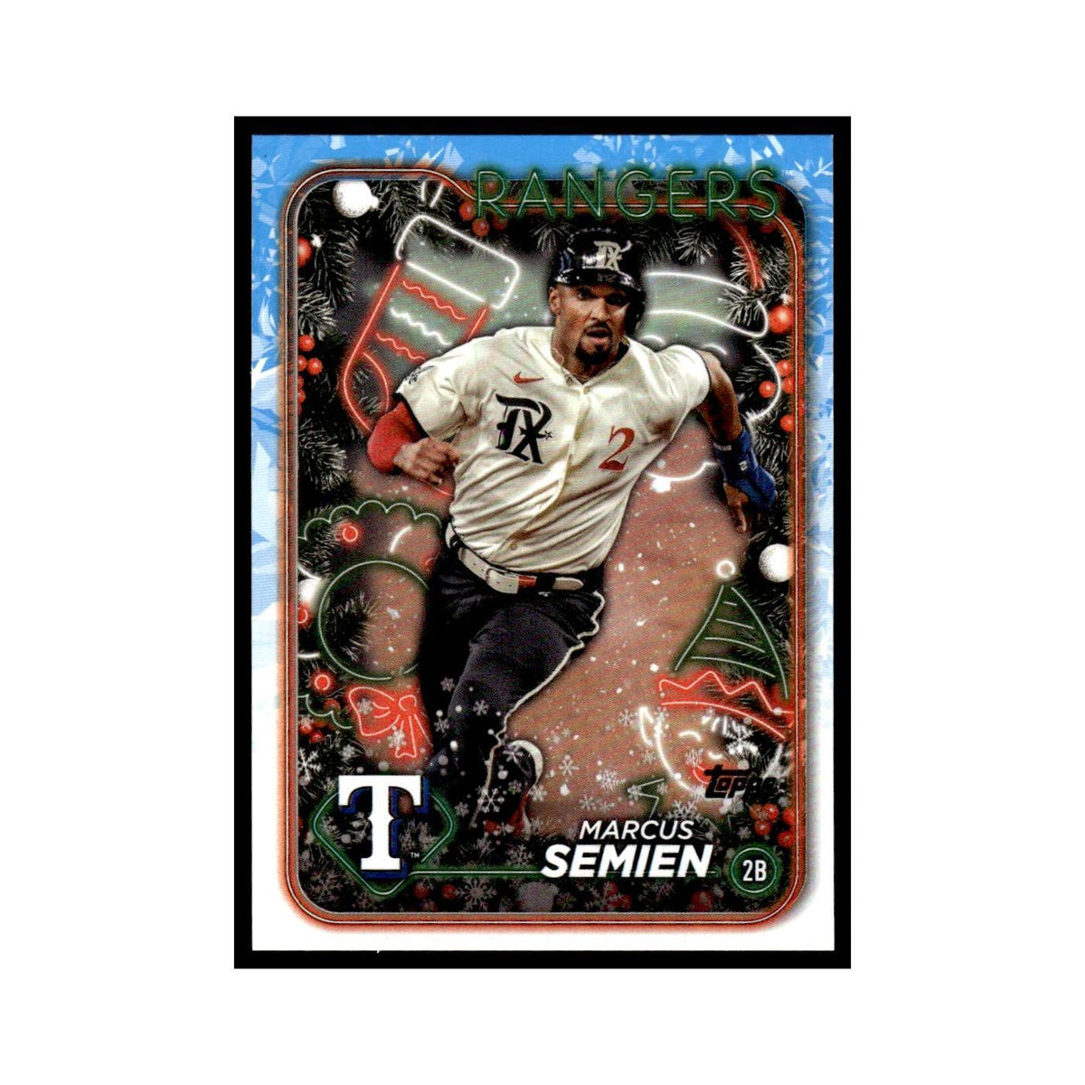 Marcus Semien 2024 Topps Holiday #H116 Texas Rangers Baseball Card NM