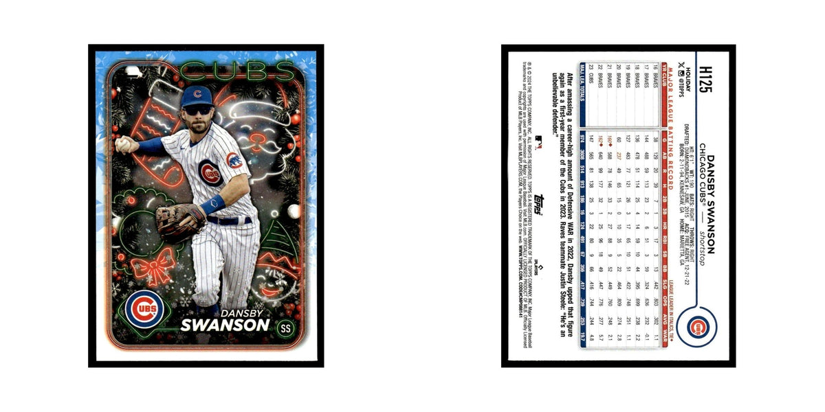 Dansby Swanson 2024 Topps Holiday #H125 Chicago Cubs Baseball Card NM