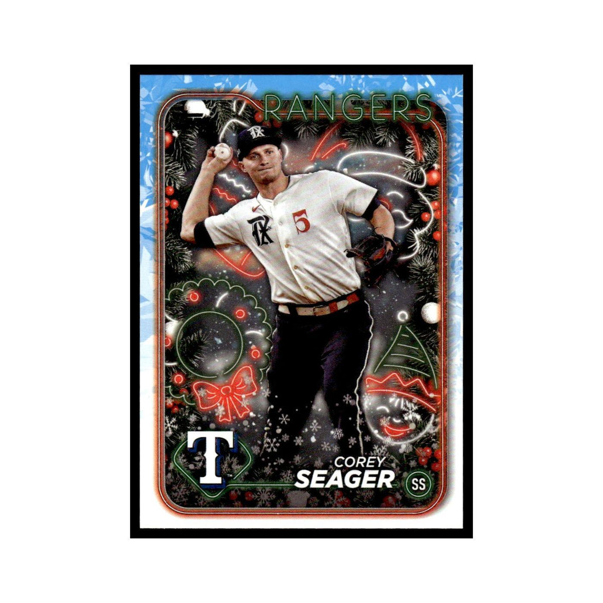 Corey Seager 2024 Topps Holiday #H45 Texas Rangers Baseball Card NM