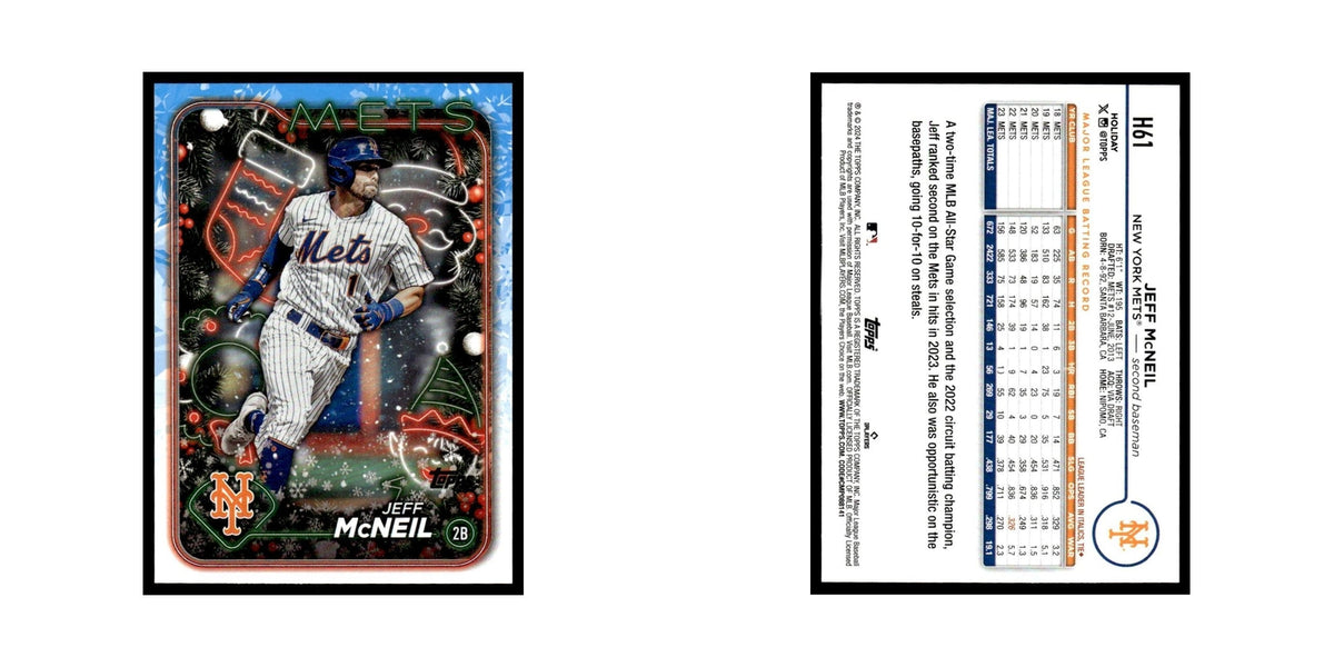 Jeff McNeil 2024 Topps Holiday #H61 New York Mets Baseball Card NM