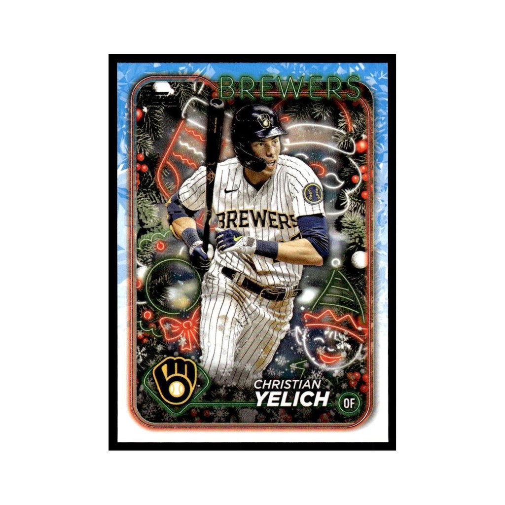 Christian Yelich 2024 Topps Holiday #H140 Milwaukee Brewers Baseball Card NM