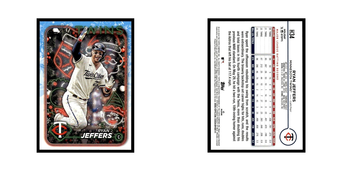 Ryan Jeffers 2024 Topps Holiday #H34 Minnesota Twins Baseball Card NM