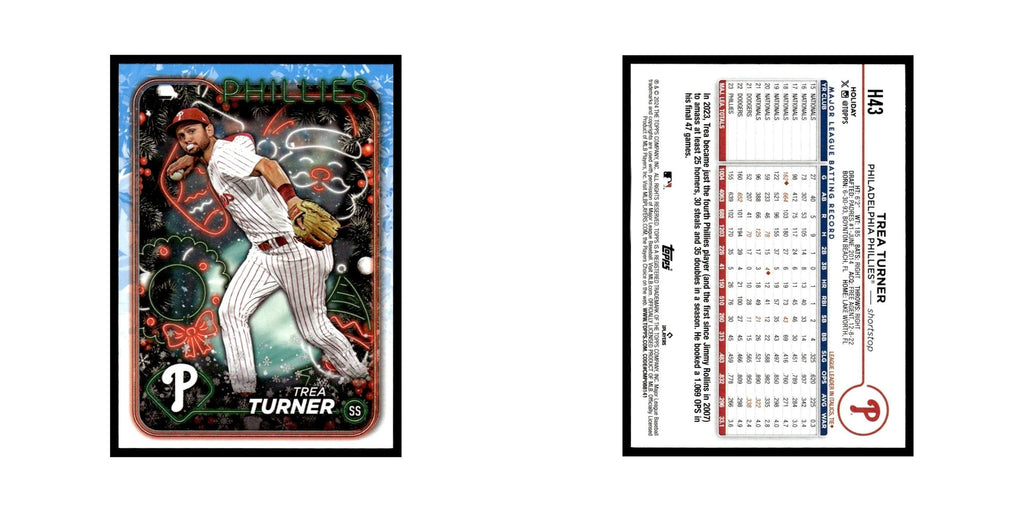 Trea Turner 2024 Topps Holiday #H43 Philadelphia Phillies Baseball Card NM