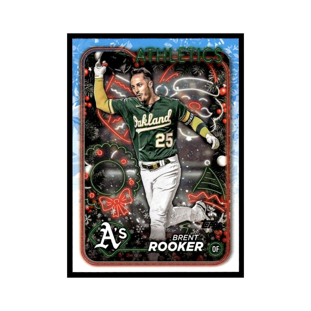 Brent Rooker 2024 Topps Holiday #H41 Oakland Athletics Baseball Card NM