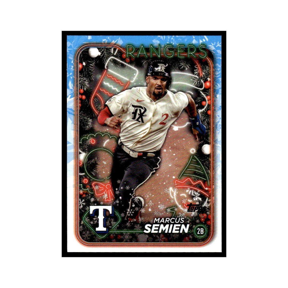 Marcus Semien 2024 Topps Holiday #H116 Texas Rangers Baseball Card NM