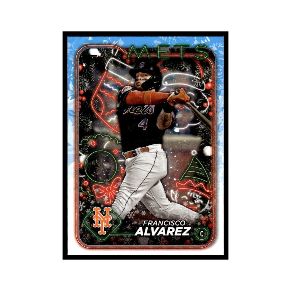 Francisco Alvarez 2024 Topps Holiday #H184 New York Mets Baseball Card NM