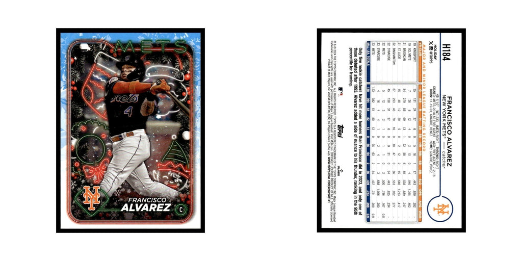Francisco Alvarez 2024 Topps Holiday #H184 New York Mets Baseball Card NM