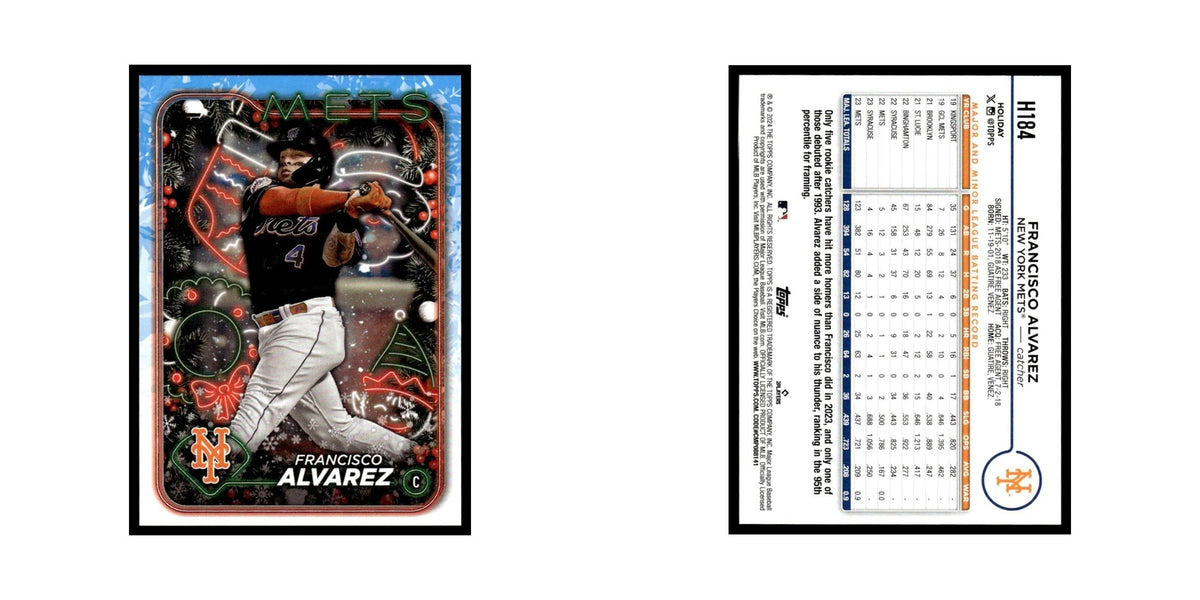 Francisco Alvarez 2024 Topps Holiday #H184 New York Mets Baseball Card NM