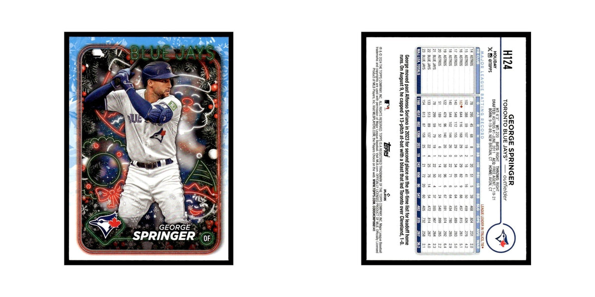 George Springer 2024 Topps Holiday #H124 Toronto Blue Jays Baseball Card NM