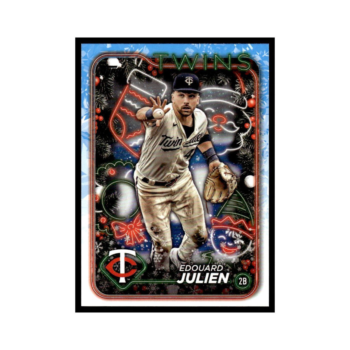 Edouard Julien 2024 Topps Holiday #H174 Minnesota Twins Baseball Card NM