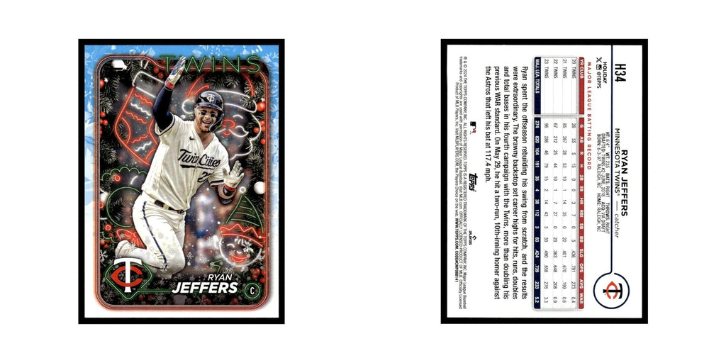Ryan Jeffers 2024 Topps Holiday #H34 Minnesota Twins Baseball Card NM