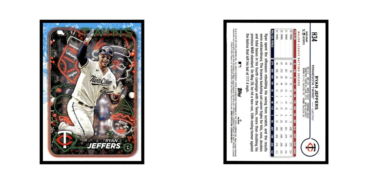Ryan Jeffers 2024 Topps Holiday #H34 Minnesota Twins Baseball Card NM