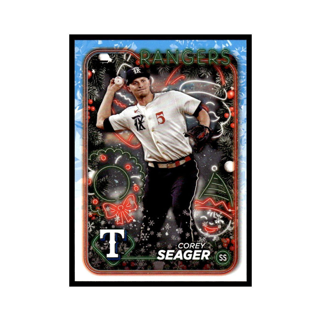 Corey Seager 2024 Topps Holiday #H45 Texas Rangers Baseball Card NM