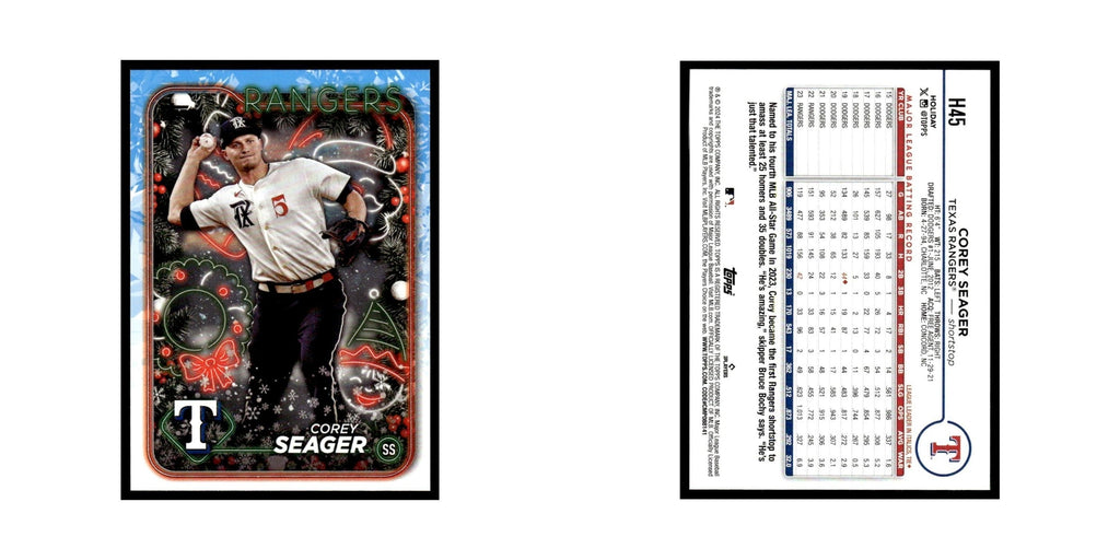 Corey Seager 2024 Topps Holiday #H45 Texas Rangers Baseball Card NM