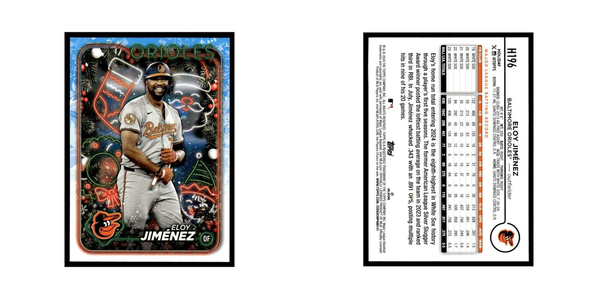 Eloy Jimenez 2024 Topps Holiday #H196 Baltimore Orioles Baseball Card NM