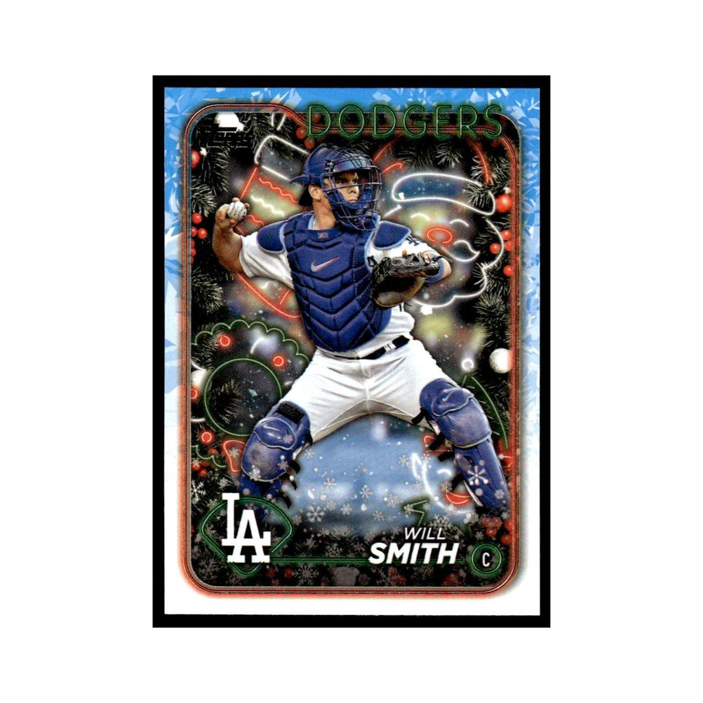 Will Smith 2024 Topps Holiday #H77 Los Angeles Dodgers Baseball Card NM