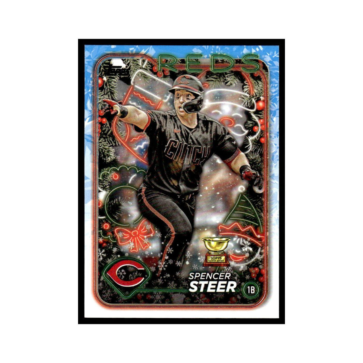 Spencer Steer 2024 Topps Holiday #H112 Cincinnati Reds Baseball Card NM