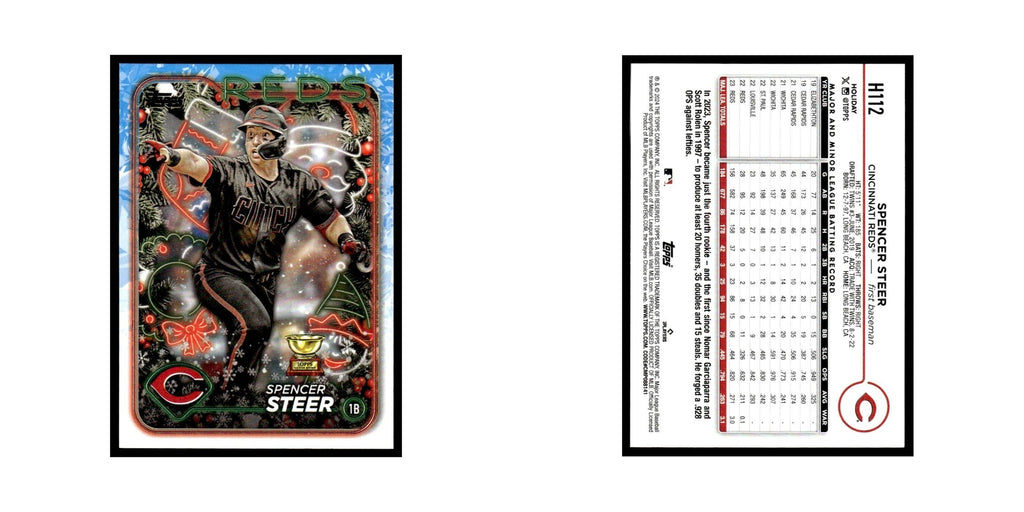 Spencer Steer 2024 Topps Holiday #H112 Cincinnati Reds Baseball Card NM