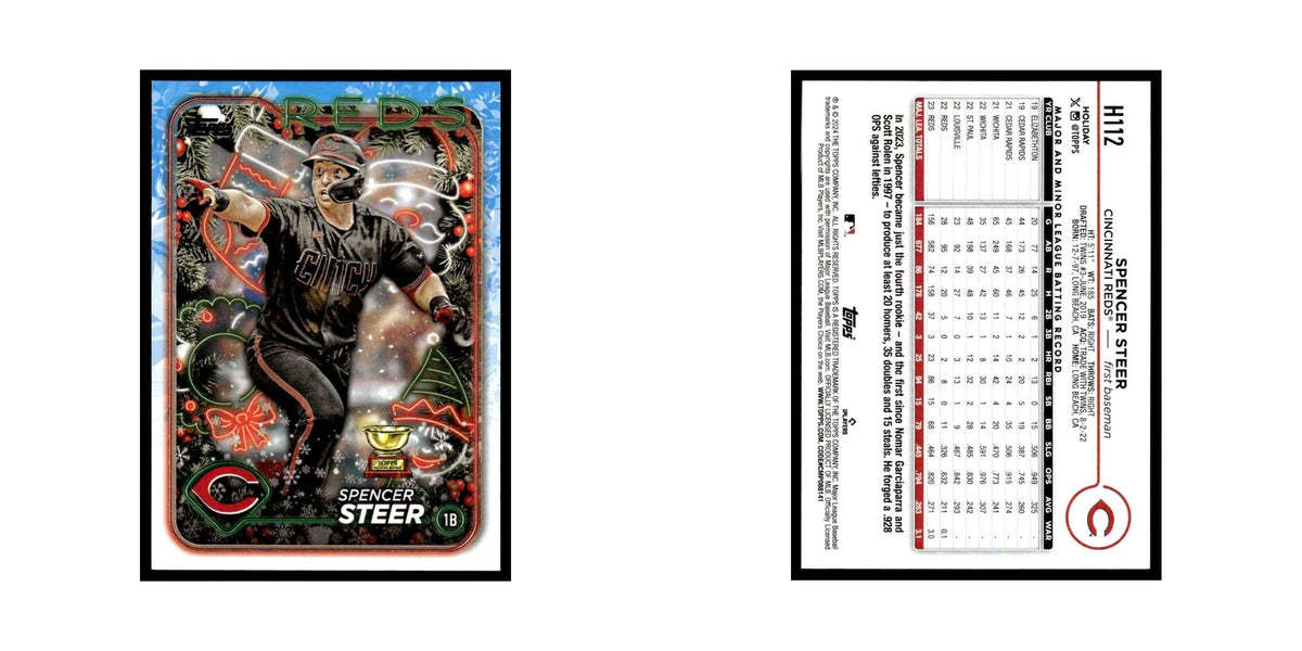 Spencer Steer 2024 Topps Holiday #H112 Cincinnati Reds Baseball Card NM
