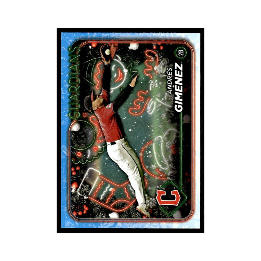 Andres Gimenez 2024 Topps Holiday #H58 Cleveland Guardians Baseball Card NM