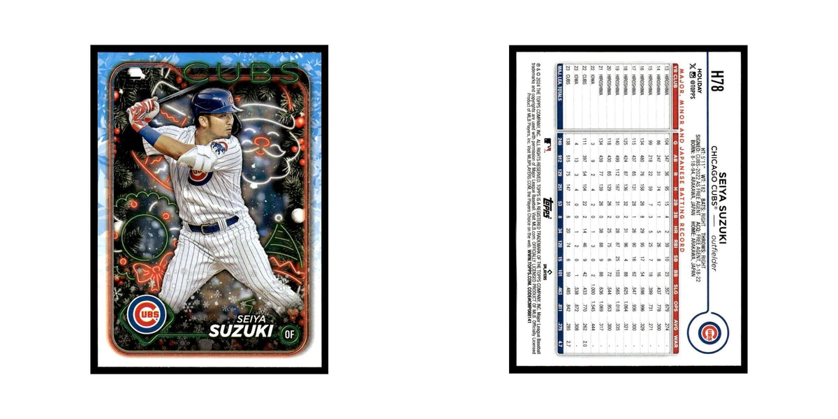 Seiya Suzuki 2024 Topps Holiday #H78 Chicago Cubs Baseball Card NM