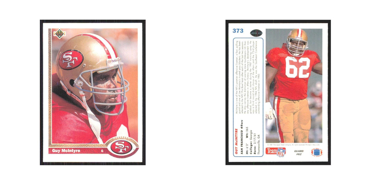 1991 Upper Deck Guy McIntyre 49ers #373