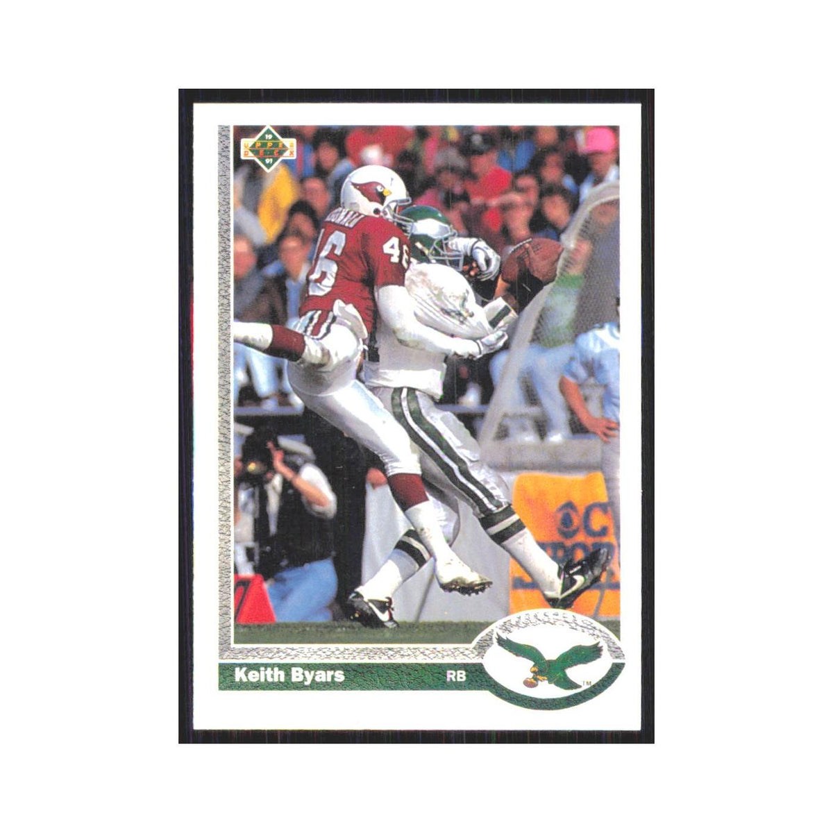 1991 Upper Deck Keith Byars Eagles #282