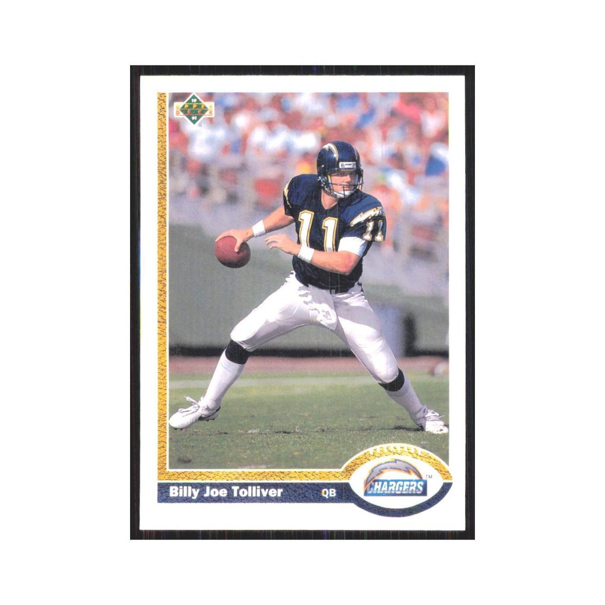 1991 Upper Deck Billy Joe Tolliver San Diego Chargers #220
