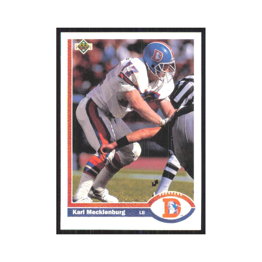1991 Upper Deck Karl Mecklenburg Broncos #105