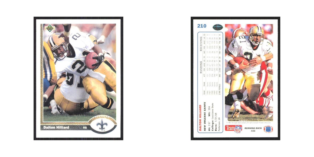 1991 Upper Deck Dalton Hilliard Saints #210