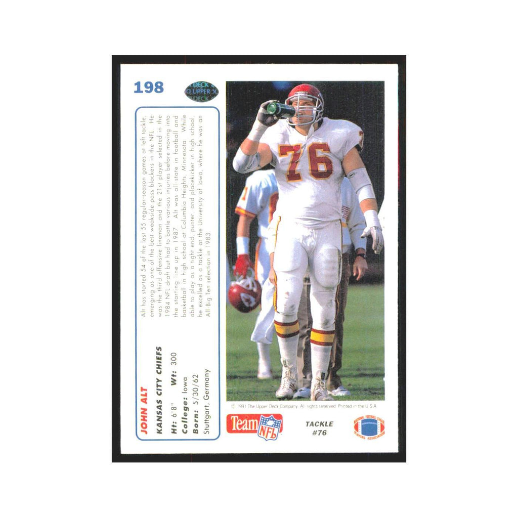 1991 Upper Deck John Alt Chiefs #198