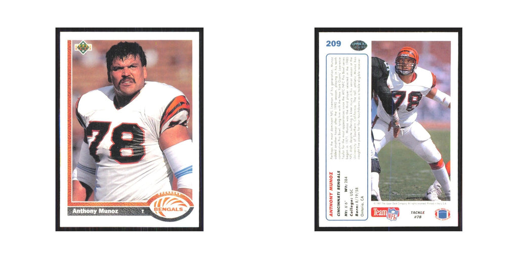 1991 Upper Deck Anthony Munoz Bengals #209