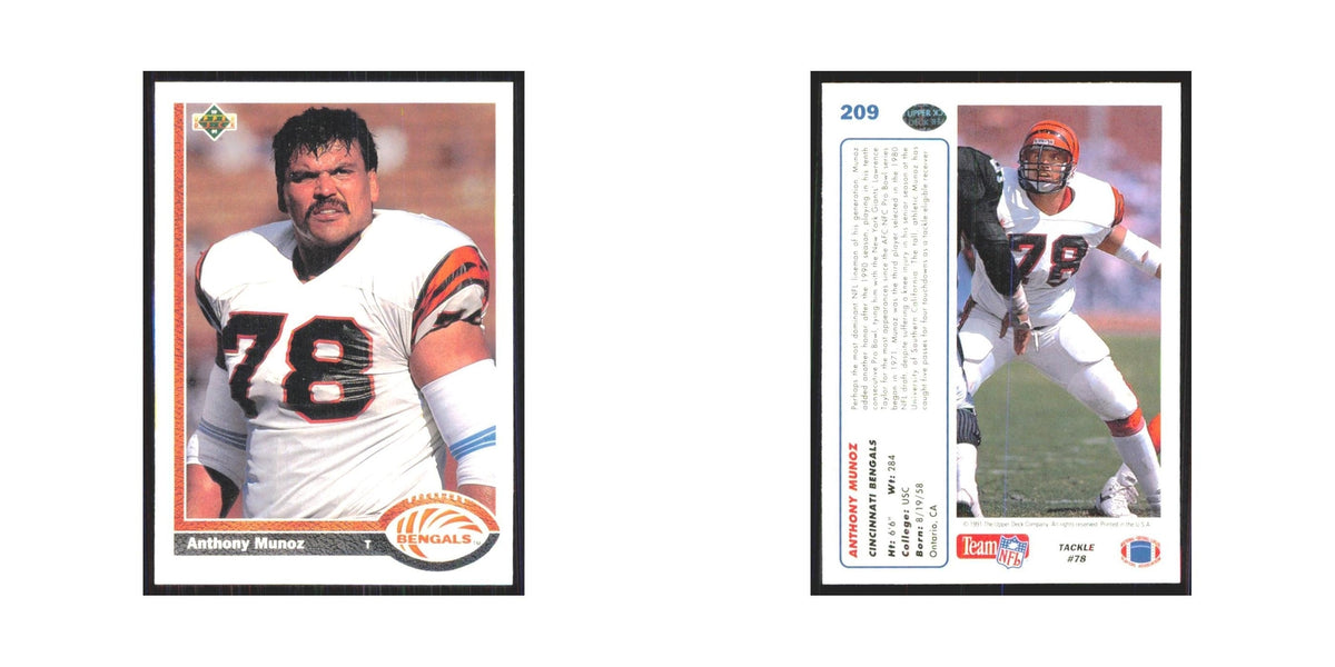 1991 Upper Deck Anthony Munoz Bengals #209
