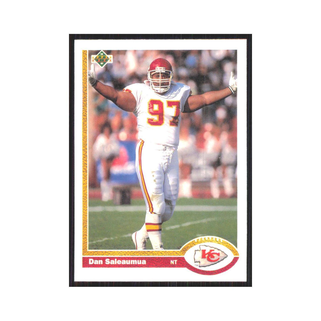 1991 Upper Deck Dan Saleaumua Chiefs #196