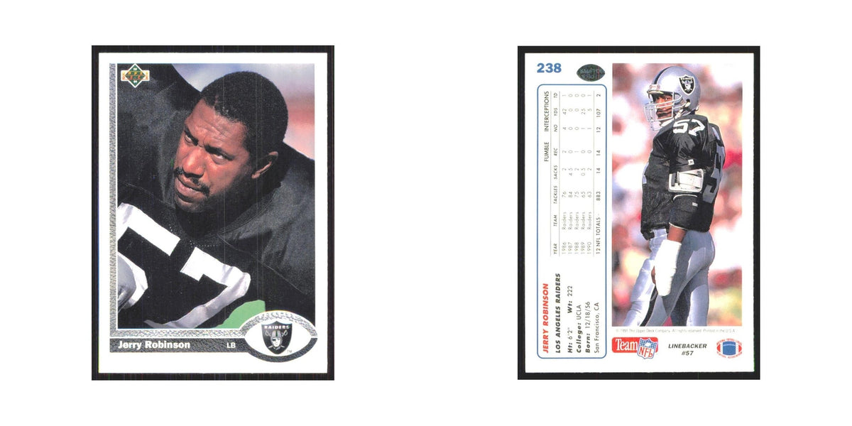 1991 Upper Deck Jerry Robinson Los Angeles Raiders #238