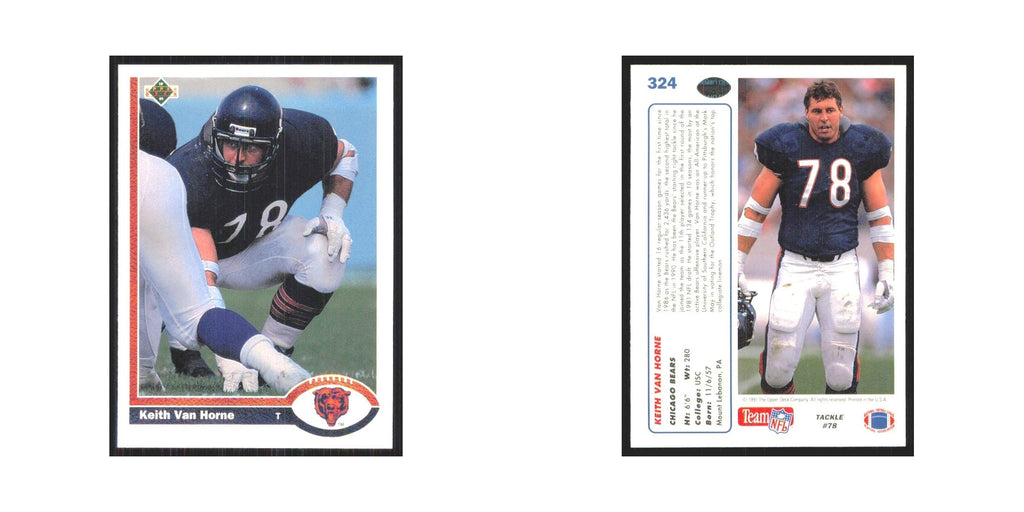 1991 Upper Deck Keith Van Horne Bears #324