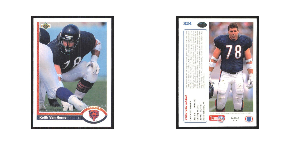 1991 Upper Deck Keith Van Horne Bears #324