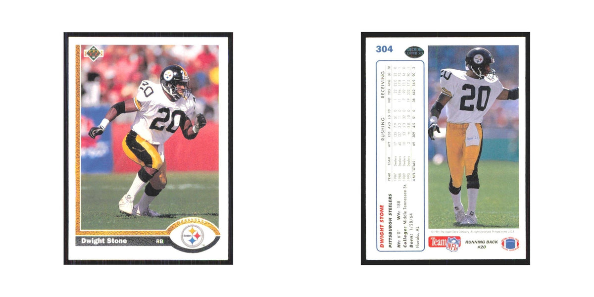 1991 Upper Deck Dwight Stone Steelers #304