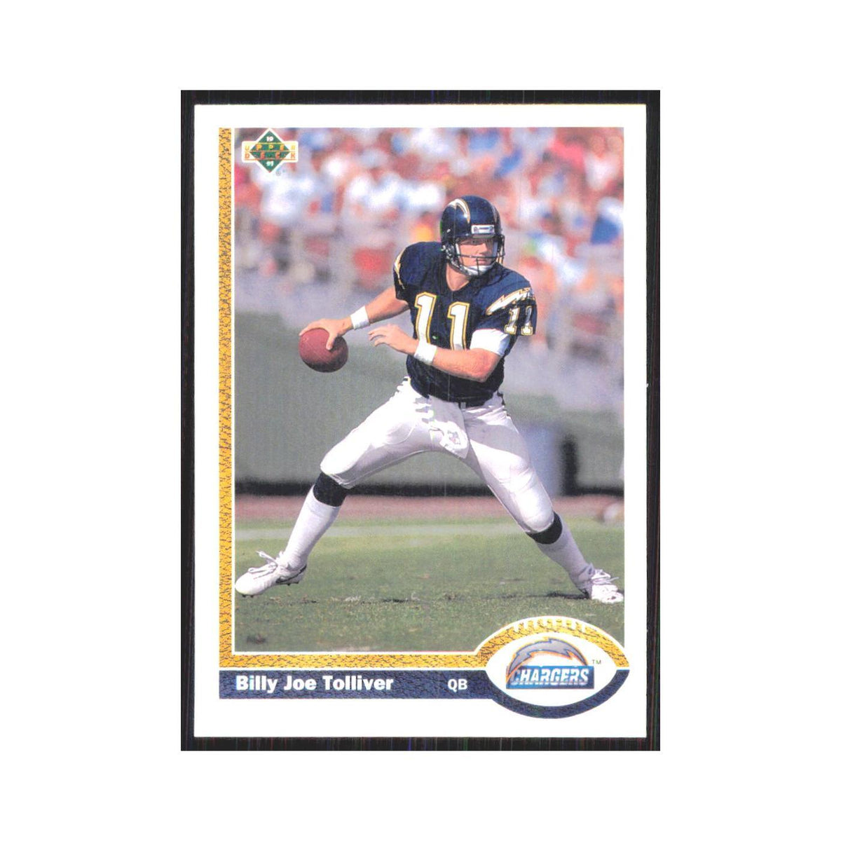 1991 Upper Deck Billy Joe Tolliver San Diego Chargers #220