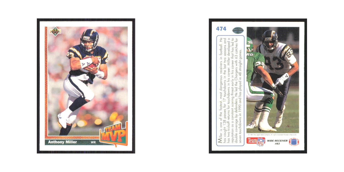 1991 Upper Deck Anthony Miller San Diego Chargers #474