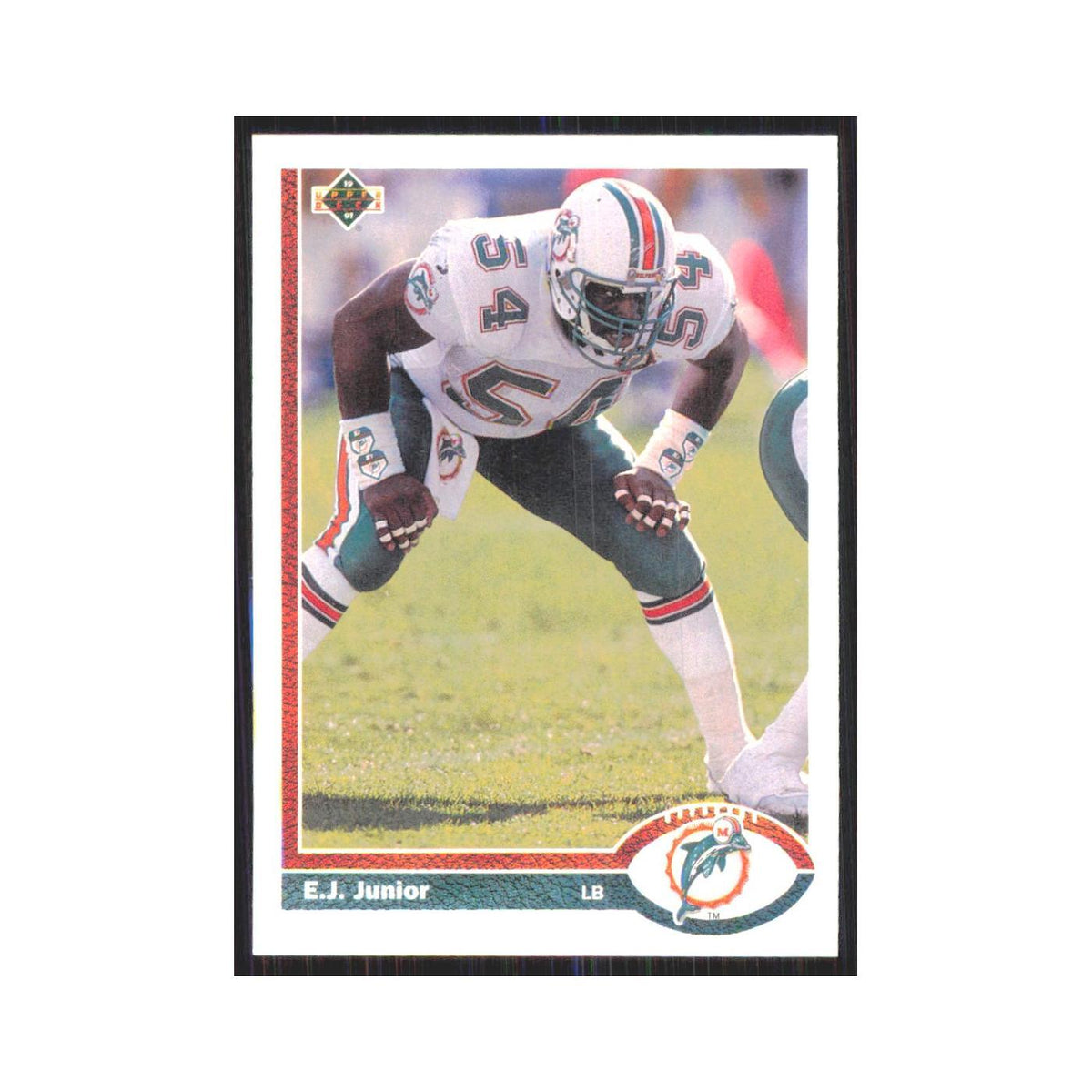 1991 Upper Deck E.J. Junior Dolphins #411