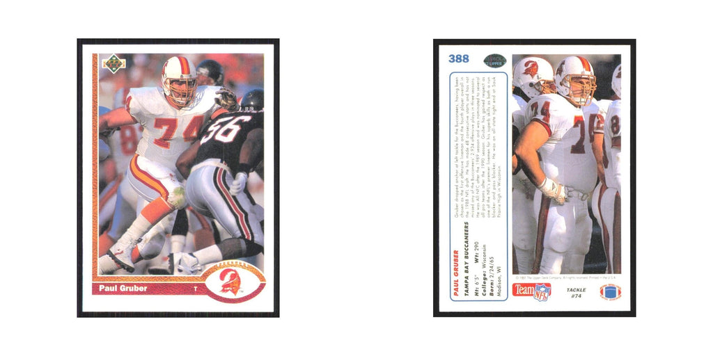 1991 Upper Deck Paul Gruber Buccaneers #388