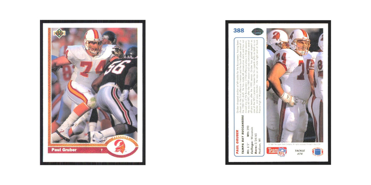 1991 Upper Deck Paul Gruber Buccaneers #388